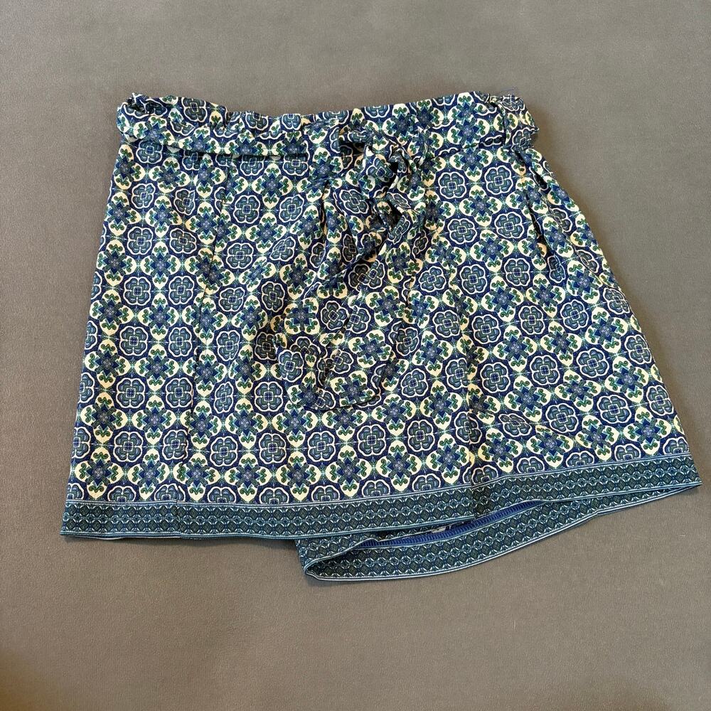 Max Studio Blue Green Geometric Skirt Size M